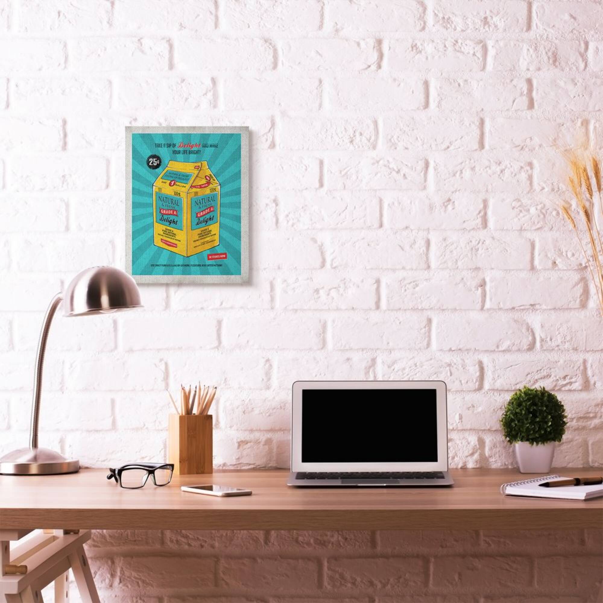 Stupell Industries Grade A Delight Funny Canvas Wall Art